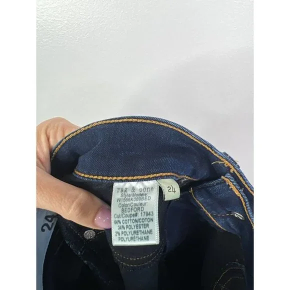 Rag & Bone High Rise Skinny Bedford Denim Jeans Women's Blue Size: 24 NWOT - Picture 8 of 11